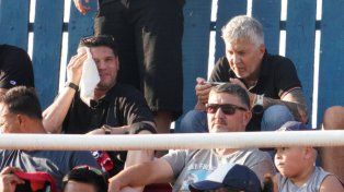 Jorge Messi en la tribuna del Gabino Sosa, donde vio el triunfo de Leones FC, a finales de marzo de este año.