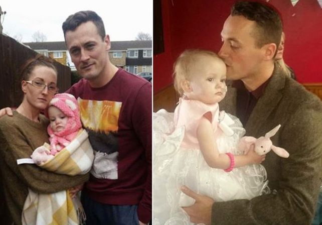 Un padre se casó con su hija de 16 meses porque le quedaban dos días de vida