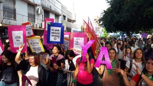 #8M: cientos de santafesinas participan de la movilización en la ciudad