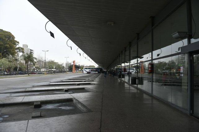Esta mañana en la Terminal Mariano Moreno la actividad era escasa.&nbsp;