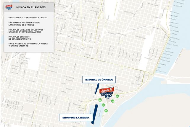Música en el Río: reforzarán el servicio de transporte