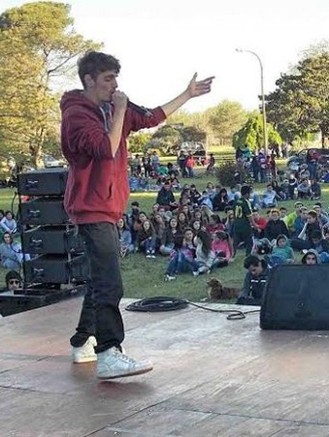 En el predio hubo un encuentro de rap.