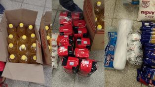 Los elementos robados de la cárcel que se hallaron dentro del auto de uno de los penitenciarios&nbsp;