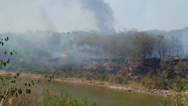 El humo denso de las quemas fue otro factores de irritación. 