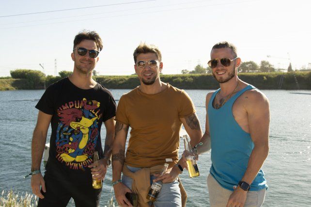 Franco Romitelli, Marcelo Noguera y Gonza Barbero