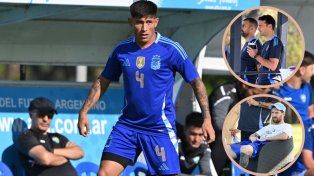 Orgullo de Unión: Vargas fue titular en la Sub 20 con la mirada de Scaloni y Messi