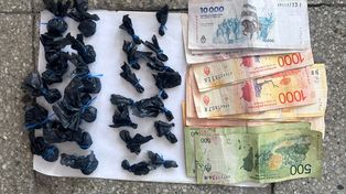 Elementos secuestrados al dealer callejero