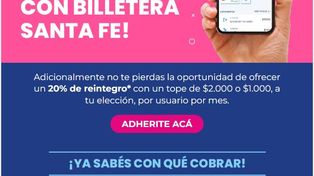 Billetera Santa Fe renueva su Programa de Reintegro de Comercios