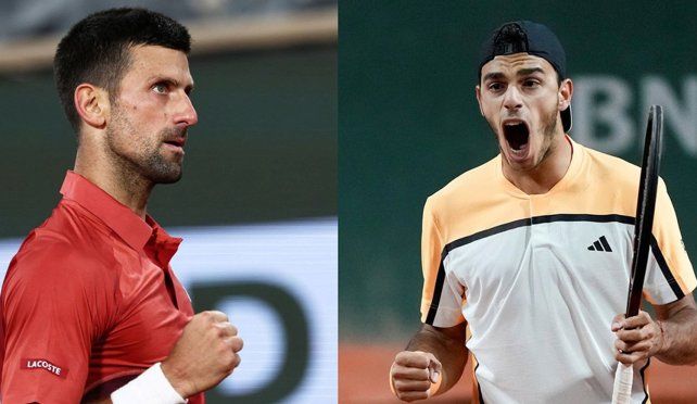 Cerúndolo va en busca del golpe ante Djokovic en Roland Garros