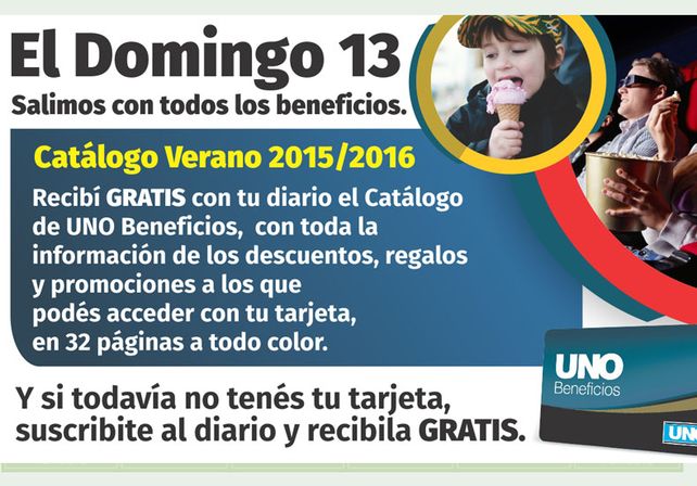 El domingo 13 se viene el catálogo de descuentos del verano 2016