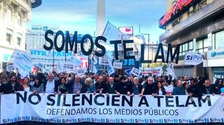 Trabajadores de Télam marcharon por reincorporación
