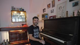 Javier Pérez y su piano.