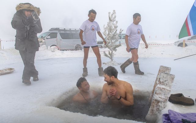 Imágenes de la Epifanía ortodoxa en Rusia