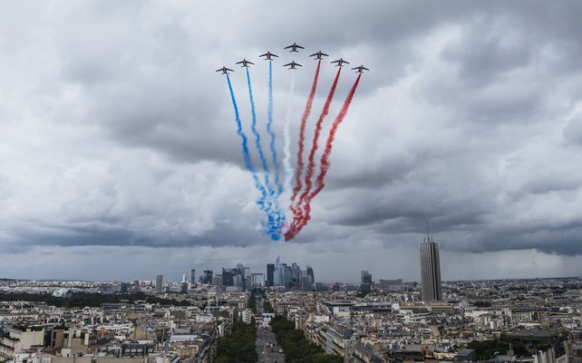 Las imágenes del desfile en Francia por el Día de la Independencia