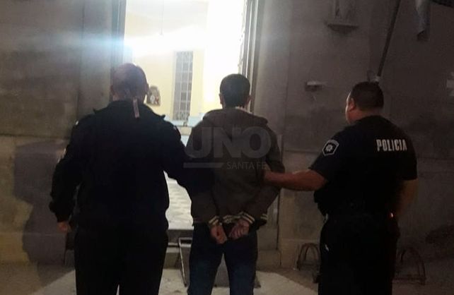 El detenido por violar el aislamiento en barrio San Lorenzo.&nbsp;