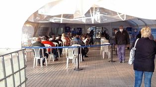 Operativo de vacunación en el Cemafe&nbsp;