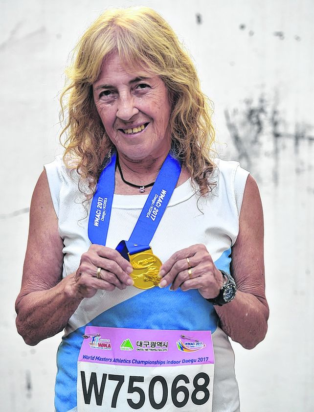Tricampeona. Recién llegada a Rosario