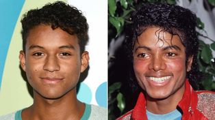 Sobrino y tío. Jaafar Jackson tomará el rol de Michael en el film.