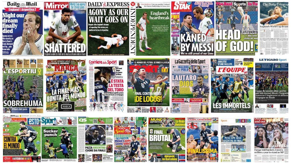 Triunfo de Argentina: las portadas de los principales diarios del mundo