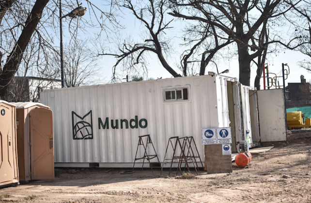 Instalaron el obrador y se retoma la obra del desagüe Espora