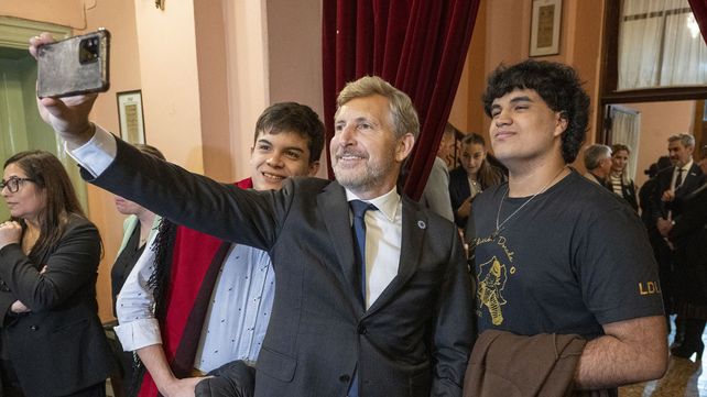 El gobernador Rogelio Frigerio y la intendenta de Paraná
