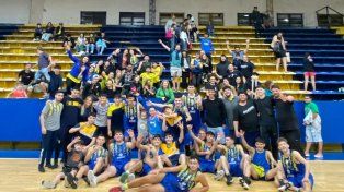 El campeón U19. Los canallitas que se quedaron con el título de la Rosarina, en una final ante Garibaldi.