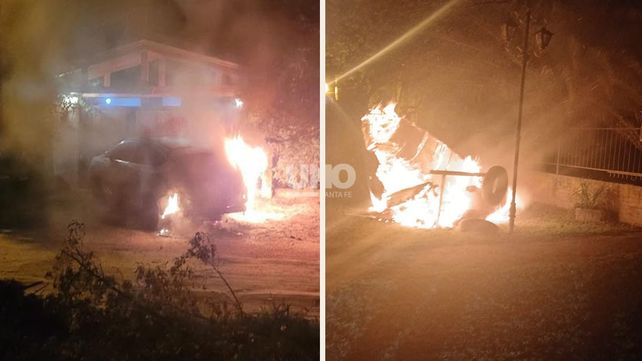 Hay un pirómano suelto en Villa California: denunciaron incendios de vehículos que resultaron completamente destruidos Hay un pirómano suelto en Villa California: denunciaron incendios de vehículos que resultaron completamente destruidos