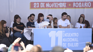 Cristina Fernández en el 11° Encuentro Nacional de Salud en Rosario.