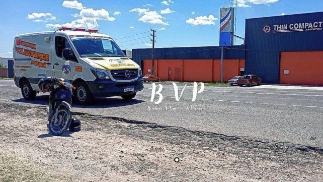 Accidente en la intersección de Ruta 12 y Nogoyá: dos personas lesionadas.