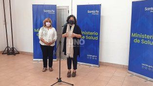 La ministra de Salud provinicial Sonia Martorano y la de Nación, Carla Vizzotti