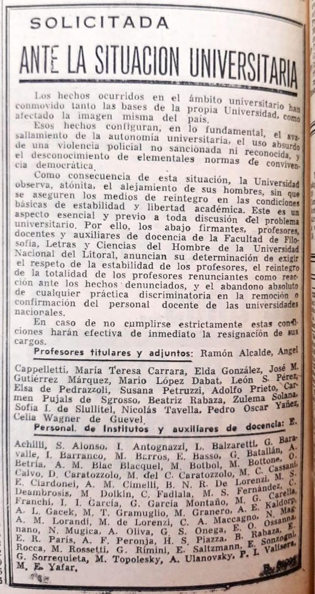 Solicitada publicada el 13 de agosto de 1966.