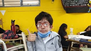 Lucio volvió a la escuela gracias a las redes y a la contención que no da ningún váucher