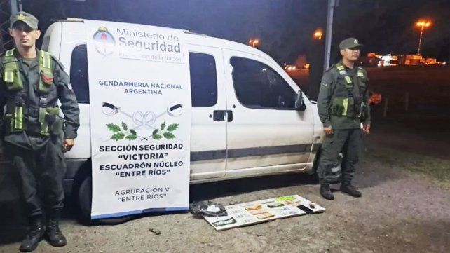 Un control de Gendarmería ubicado en el acceso a la ciudad de Betbeder