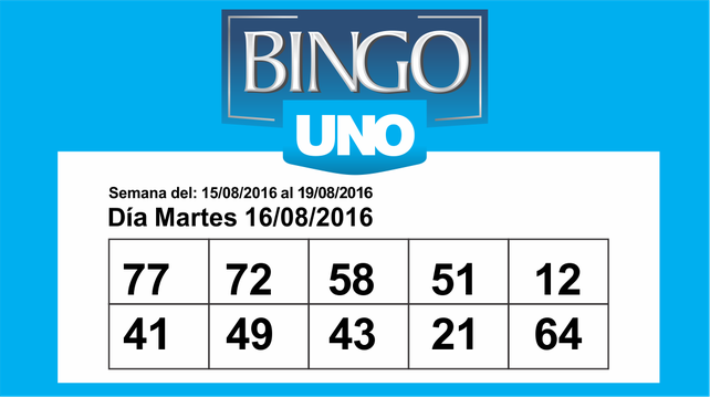 Bingo UNO: Los números de la semana