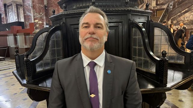 El gerente Zonal de Rosario del Banco de la Nación Argentina, Cristhian Alemán.