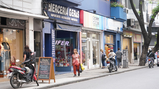 El corredor comercial calle San Luis.