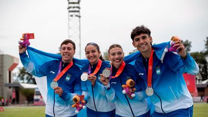 La posta 4x100 mixta cosechó otra medalla de plata para Argentina