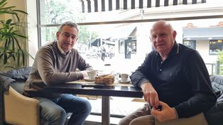 Café de por medio, el intendente y el concejal ajustaron la sintonía.