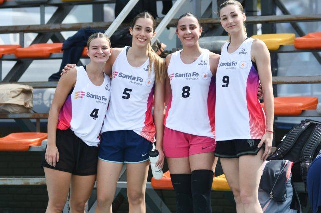 Las chicas de Santa Fe de básquet 3x3 cosecharon la medalla de oro.