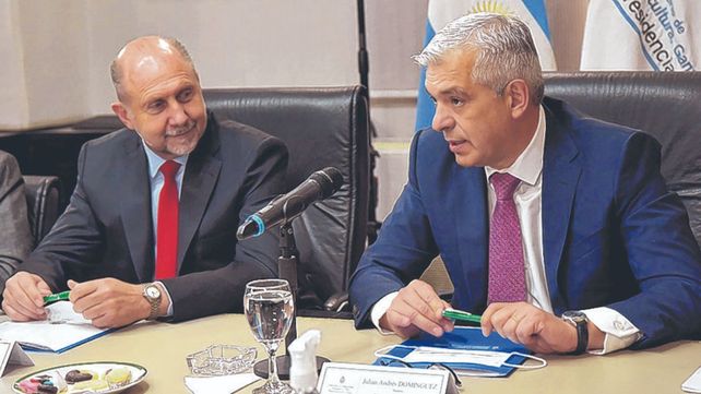 Sintonía. Domínguez se&nbsp; reunió con gobernadores para analizar la situación del mercado de carnes.