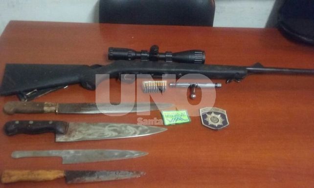 Secuestrado. El fusil –sin papeles–