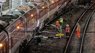 El viaje en tren en Londres dejó 11 heridos, dos de gravedad