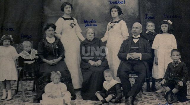 Los Molina en un retrato familiar// gentileza Familia Esquivel.&nbsp;