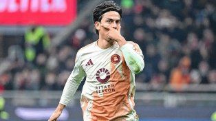 Dybala marcó un golazo en el empate de Roma ante Milan