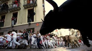 El primer encierro de los Sanfermines dej&oacute; 13 heridos, uno muy grave