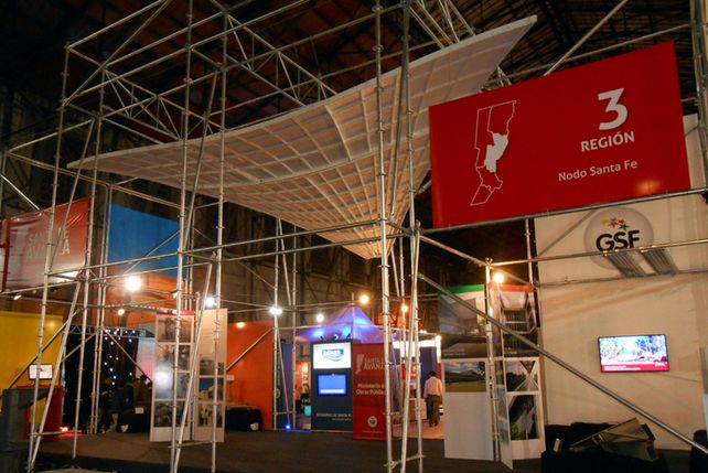 El stand del gobierno de la provincia en la Feria de la Construcción