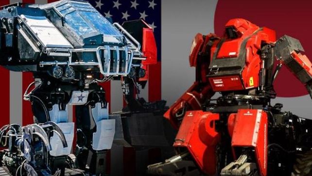 Así fue la épica batalla de robots gigantes entre EEUU: y Japón