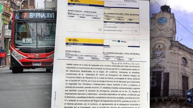 Buses intima al Municipio a subir el boleto por decreto