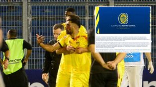 El jugador de Peñarol Maximiliano Olivera fue agredido por un hincha de Central que fue identificado como Cristian P.
