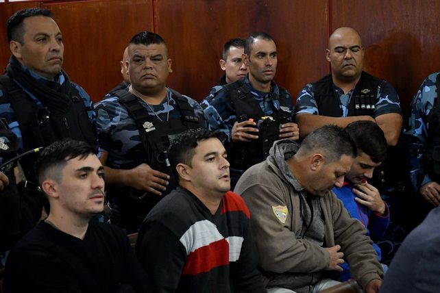 La sala de Tribunales de La Plata donde los acusados escucharon las condenas.